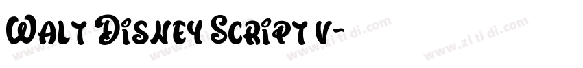 Walt Disney Script v字体转换